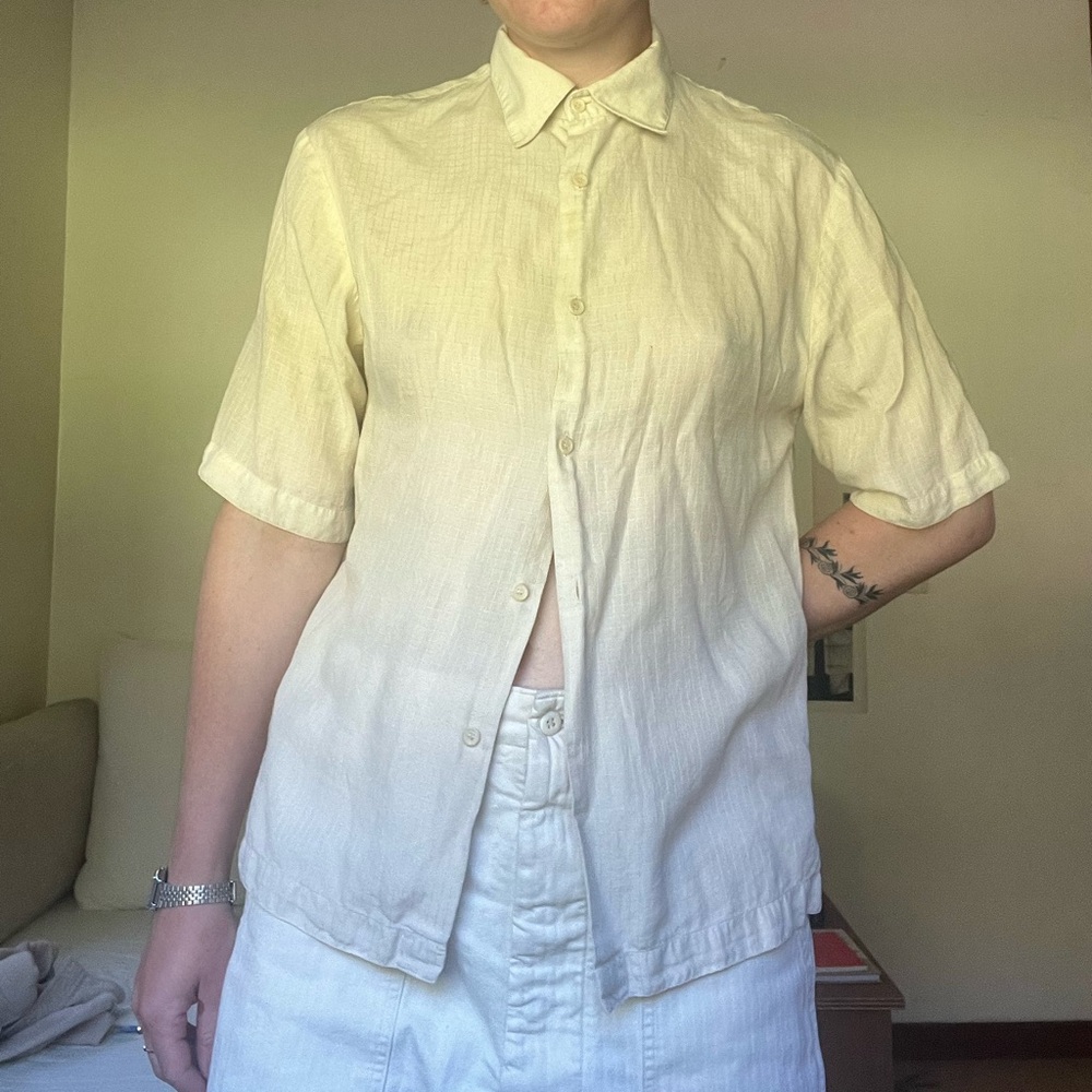 Sandro Beige Textured Shirt